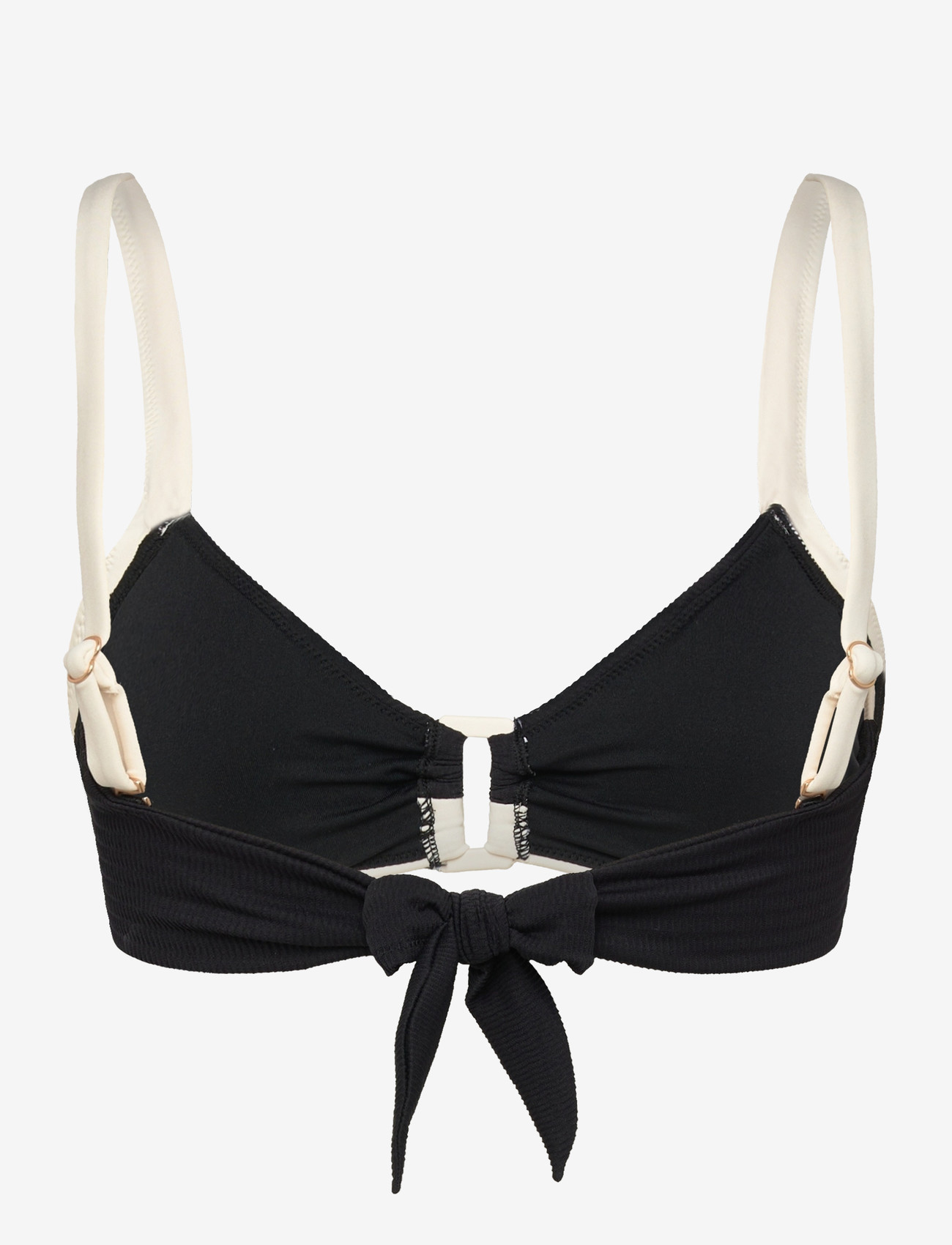 Seafolly - Bandwave Multi Fit Trim Front Bralette - kolmnurksed bikiinide ülaosad - black - 1