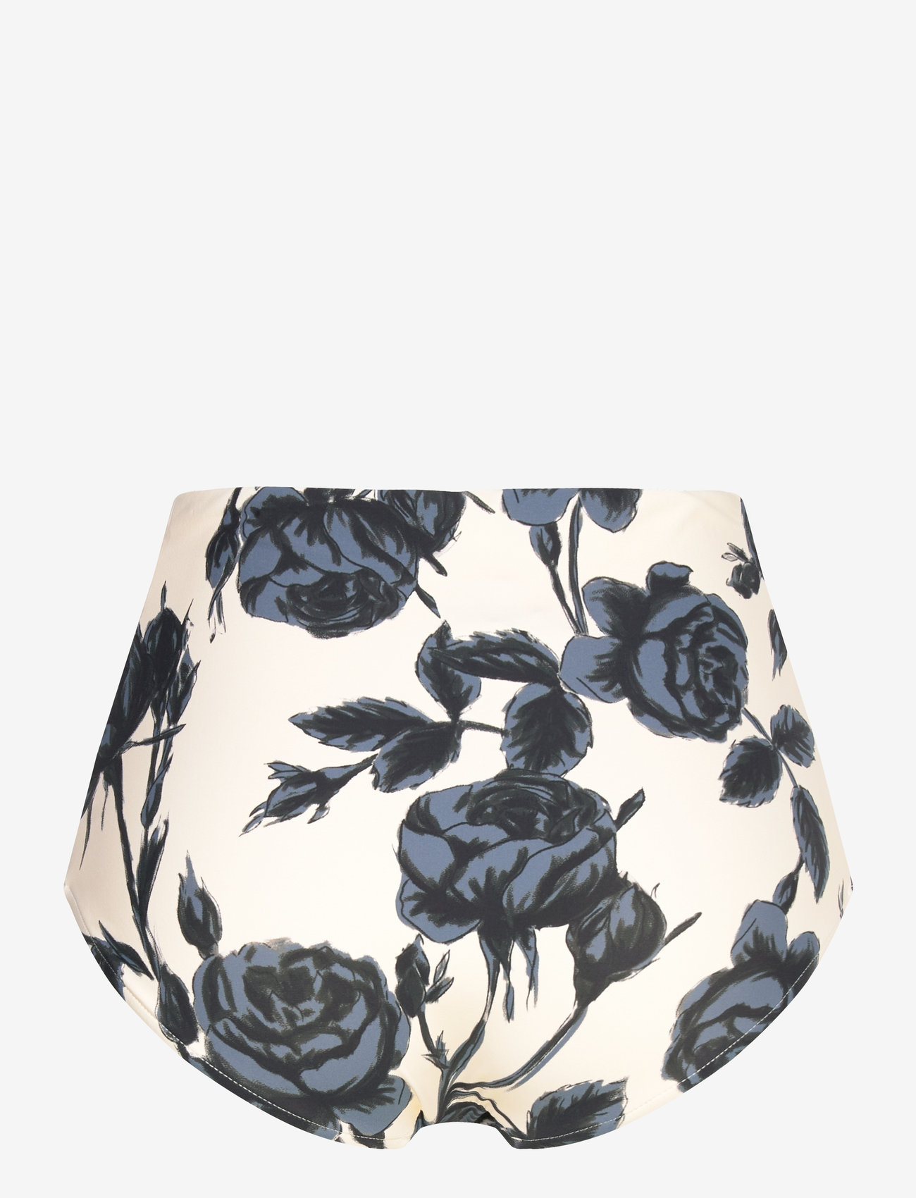 Seafolly - Rococo Ruched Front High Waisted Pant - højtaljede bikinitrusser - black - 2