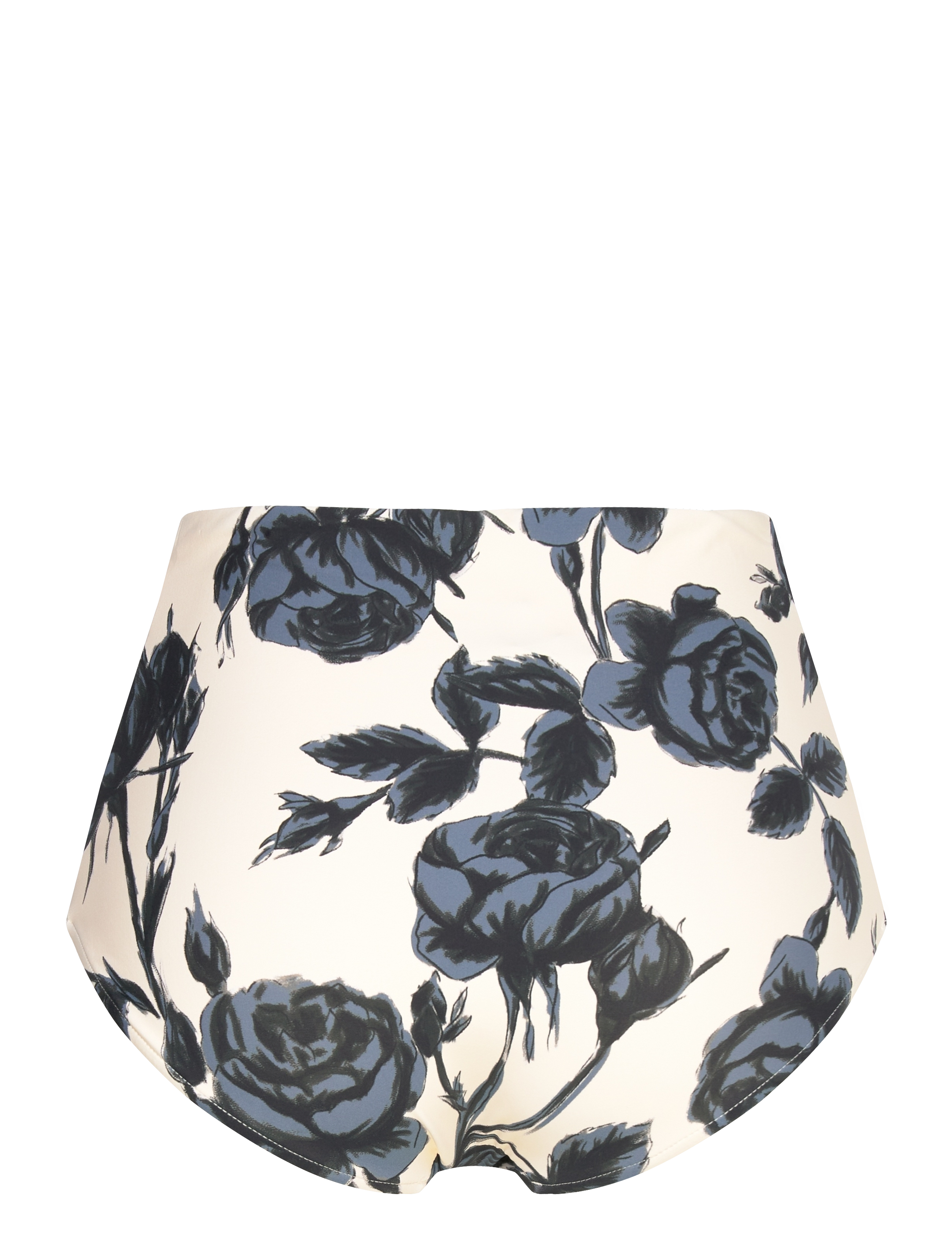Seafolly - Rococo Ruched Front High Waisted Pant - bikini z wysokim stanem - black - 2