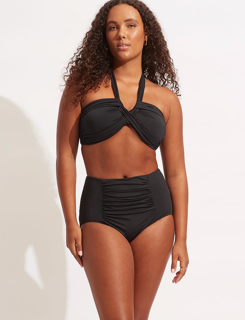 Seafolly - S.Collective High Waisted Pant - højtaljede bikinitrusser - black - 0