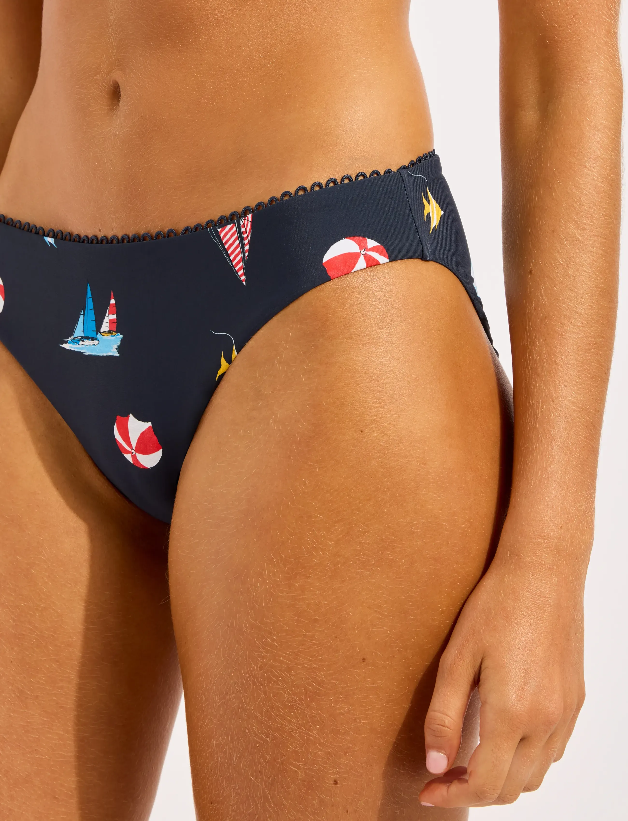 Seafolly Hipster Pant, 42, Navy, Bikiniunderdele > Bikinitrusser, Dame