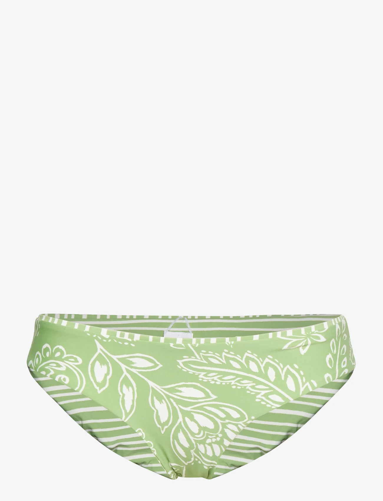 Seafolly - Folklore Reversible Hipster Pant - majtki bikini - green tea - 0