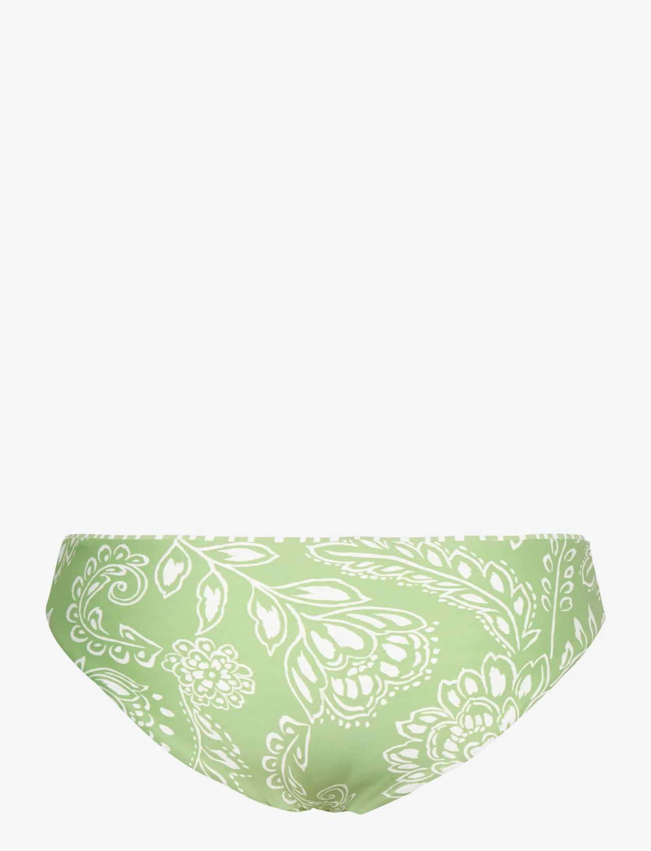 Seafolly - Folklore Reversible Hipster Pant - bikinio kelnaitės - green tea - 1