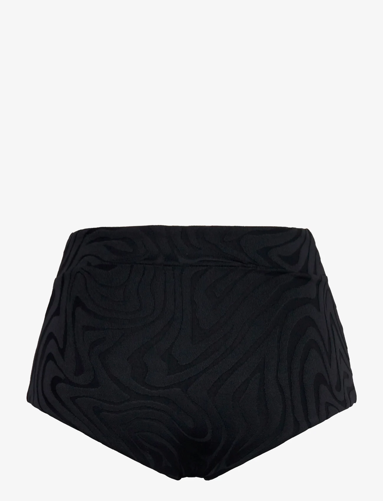 Seafolly - Second Wave High Waisted Pant - high waist bikini bottoms - black - 1