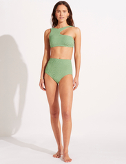 Seafolly - Second Wave High Waisted Pant - højtaljede bikiniunderdele - palm green - 2