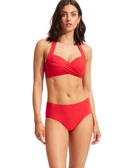 Seafolly - Essentials Wide Side Retro - bikinio kelnaitės - chilli red - 2