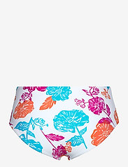 Seafolly - Oasis Floral Wide Side Retro - bikinitrosor med hög midja - white - 1