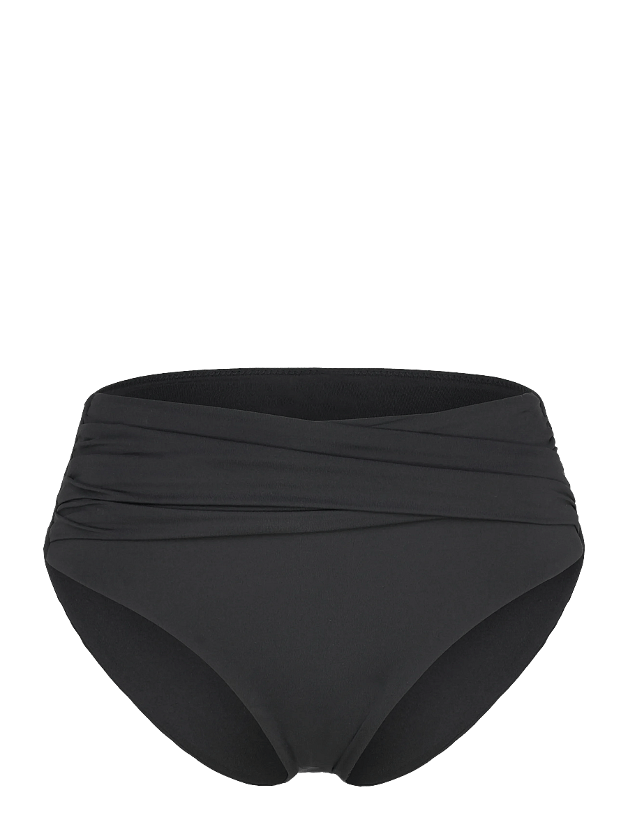 Seafolly - S.Collective High Waist Wrap Front Pant - bikinitrosor med hög midja - black - 1