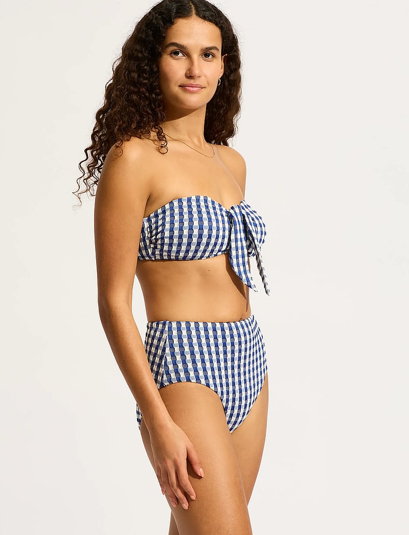 Seafolly - Bella High Waisted Pant - bikinitrosor med hög midja - ultramarine - 3