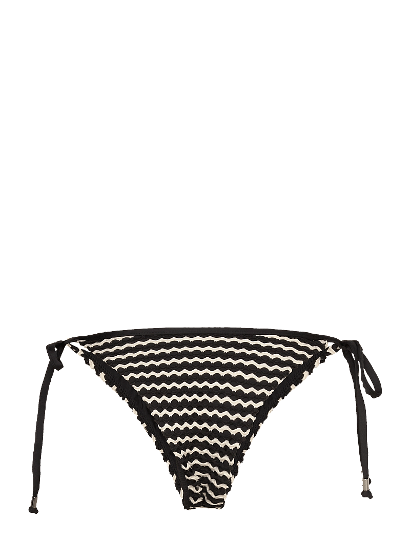 Seafolly - Mesh Effect Tie Side Rio Pant - side tie bikinier - black - 2