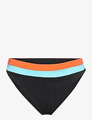 Seafolly - SliceOfSplice Spliced High Rise - bikini z wysoką talią - black - 0