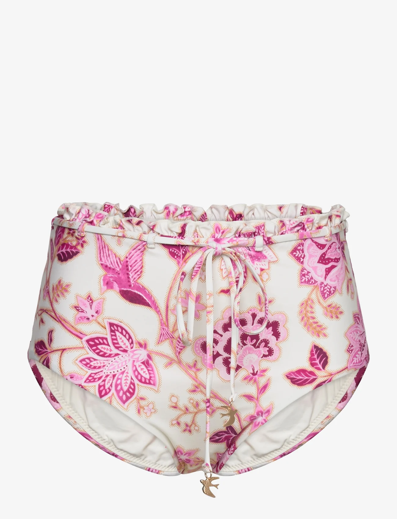 Seafolly - Silk Road High Waisted Pant - high waist bikini bottoms - parfait pink - 0
