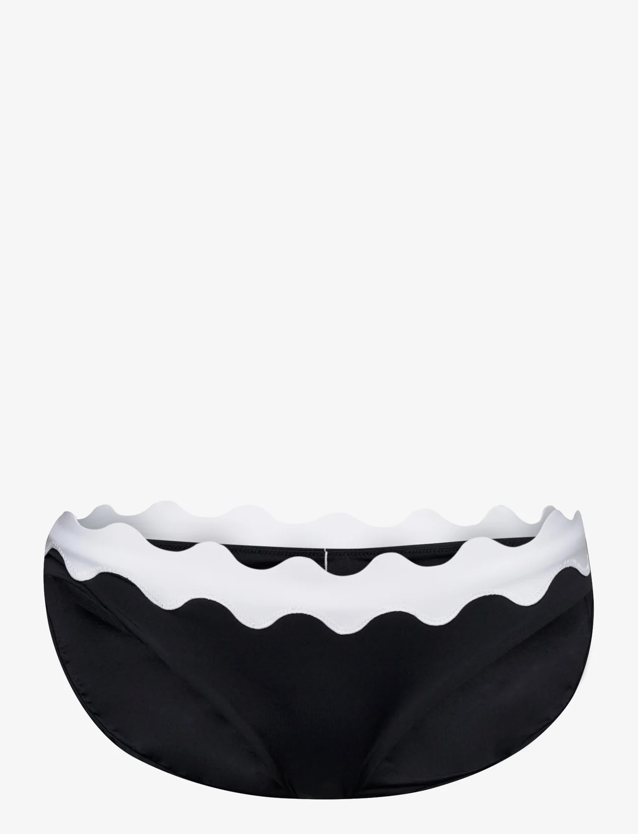 Seafolly - Gia Ric Rac Hipster Pant - bikinio kelnaitės - black - 0