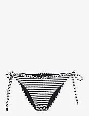 Seafolly - Sorrento Stripe Tie Side Rio - side tie bikinis - black - 0