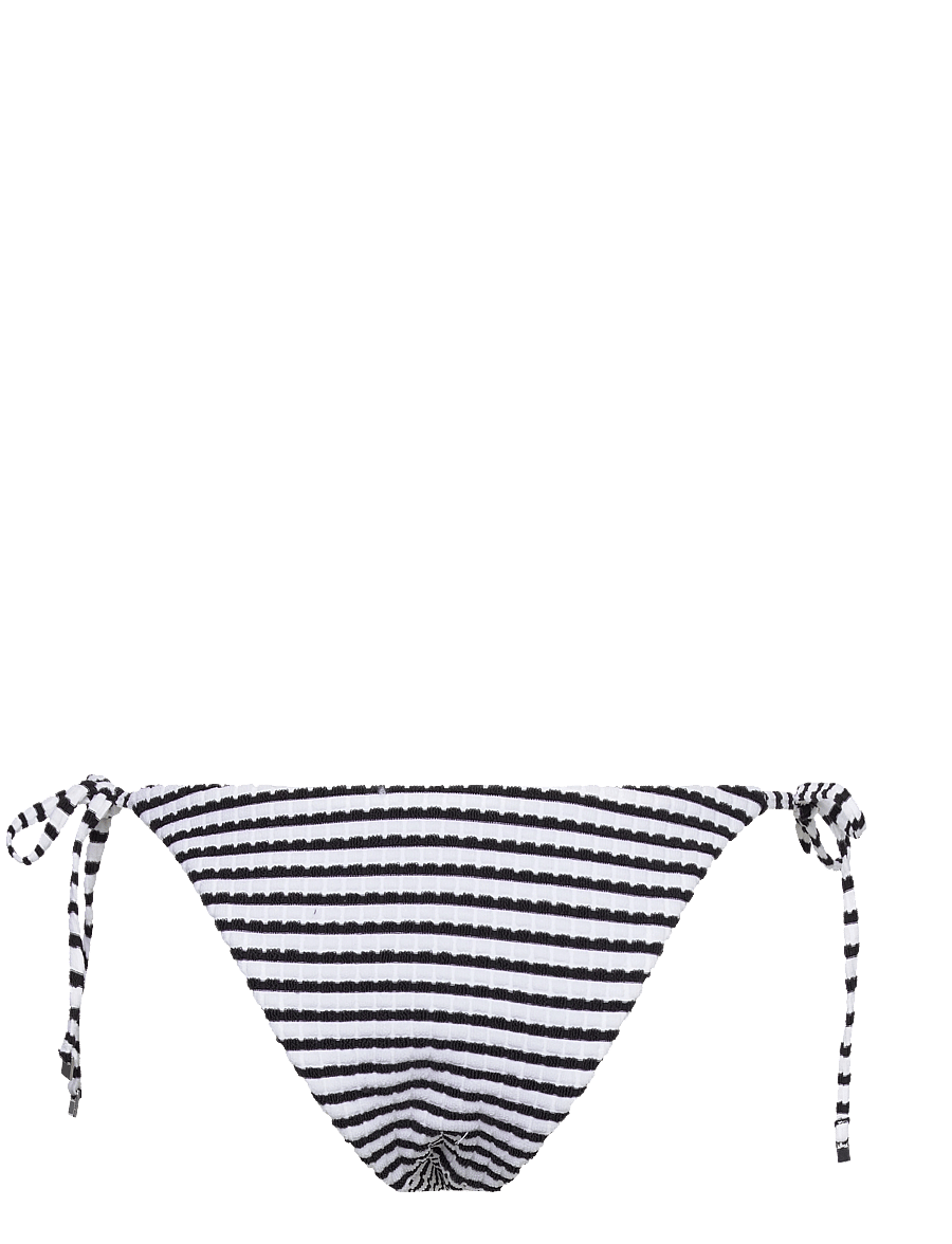 Seafolly - Sorrento Stripe Tie Side Rio - side tie bikinitrosor - black - 2