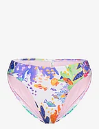 Under the Sea High Leg Ruched Side Pant - WHITE