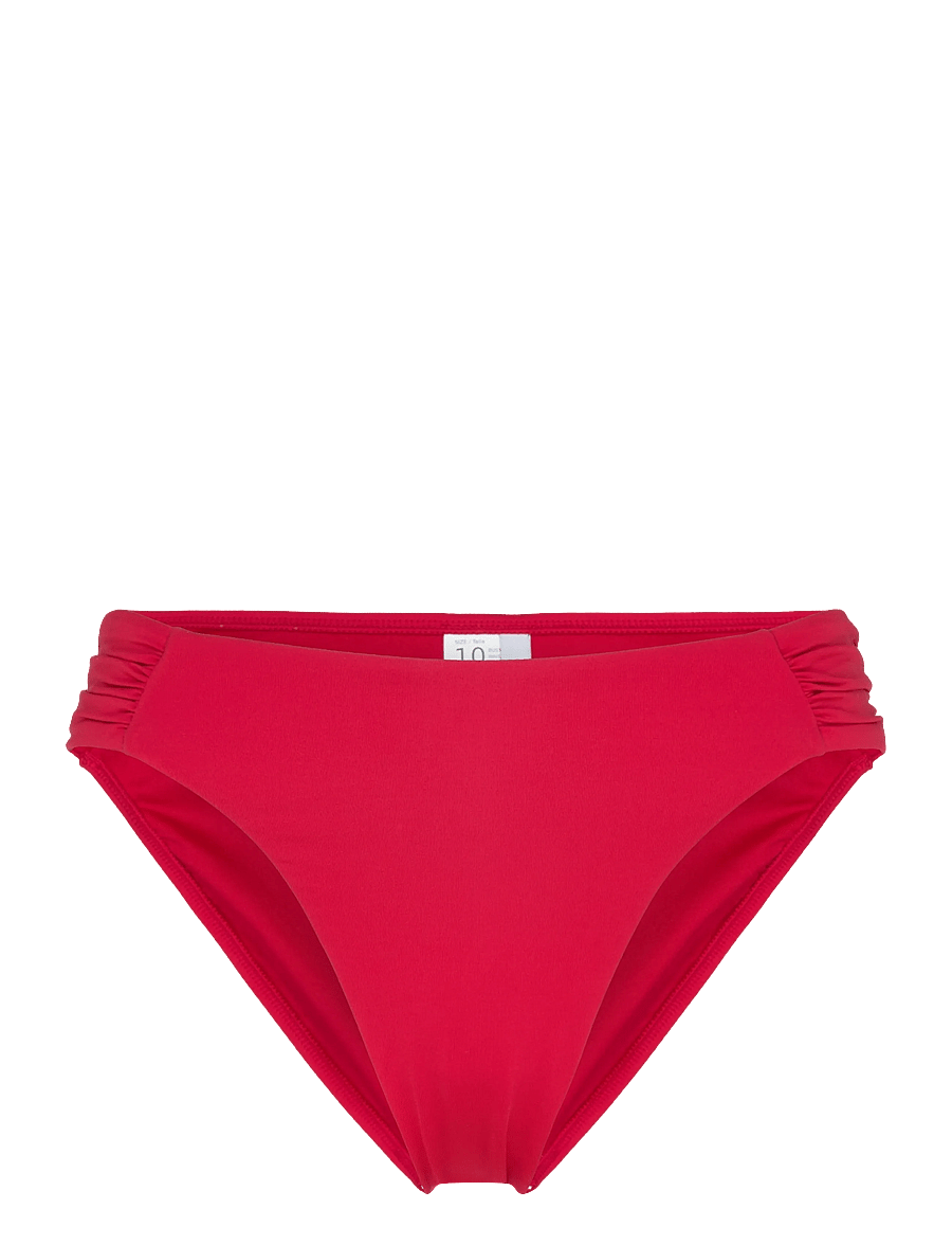 Seafolly - High Leg Ruched Side Pant - bikini-slips - cosmo red - 1