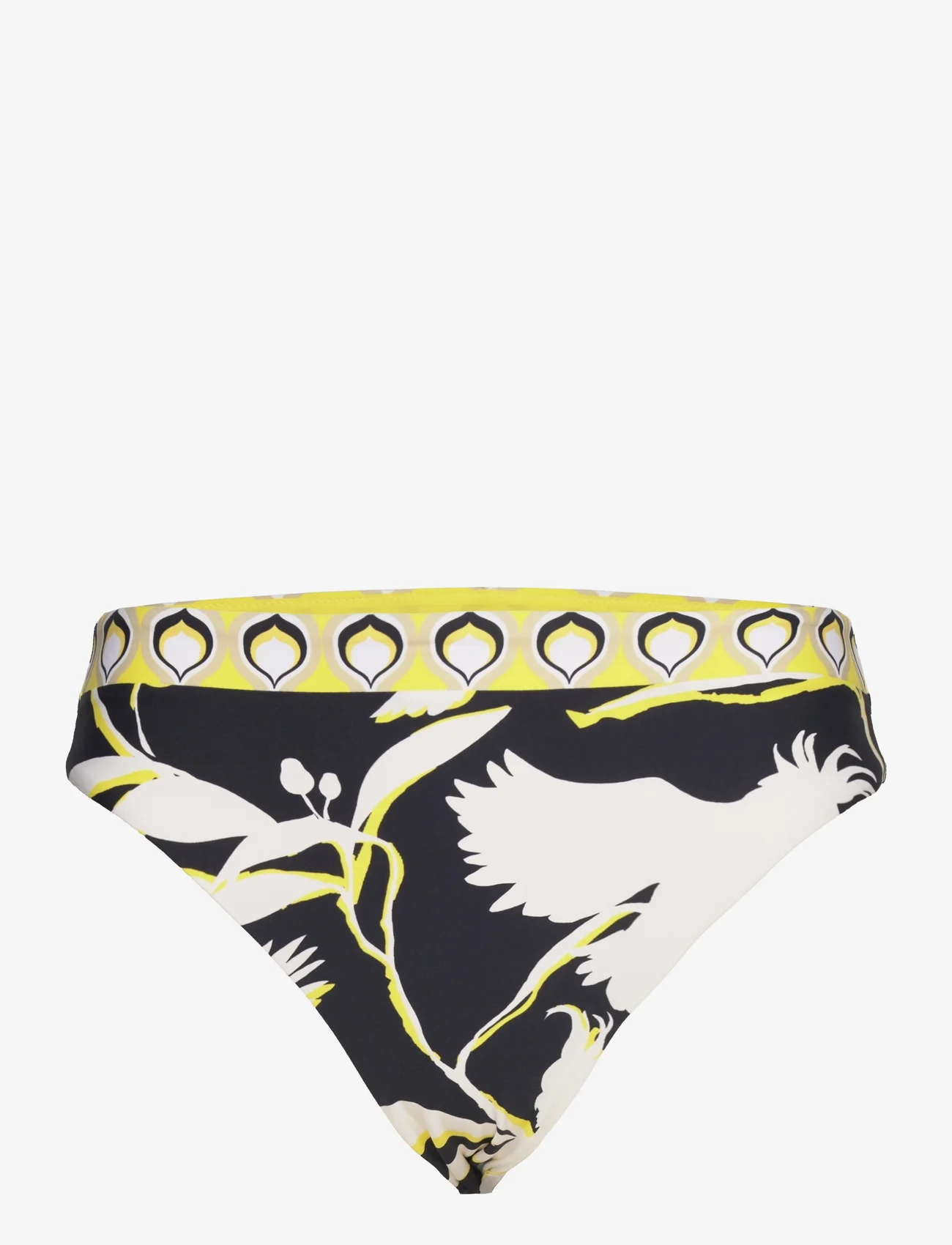 Seafolly - BirdsOfParadise High Rise Pant - bikinio kelnaitės - black - 0