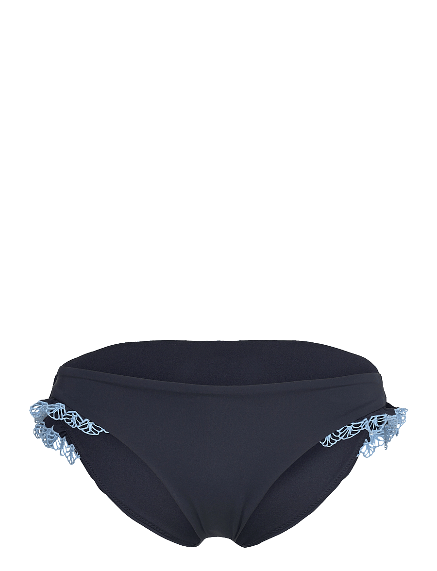 Seafolly - Lucia Hipster Pant w/ Embroidery - bikinibriefs - true navy - 1