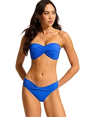 Seafolly - S.Collective Twist Band Mini Hipster Pant - majtki bikini - azure - 2