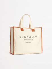 Seafolly - CarriedAway Canvas Tote - tote bags - sand - 5