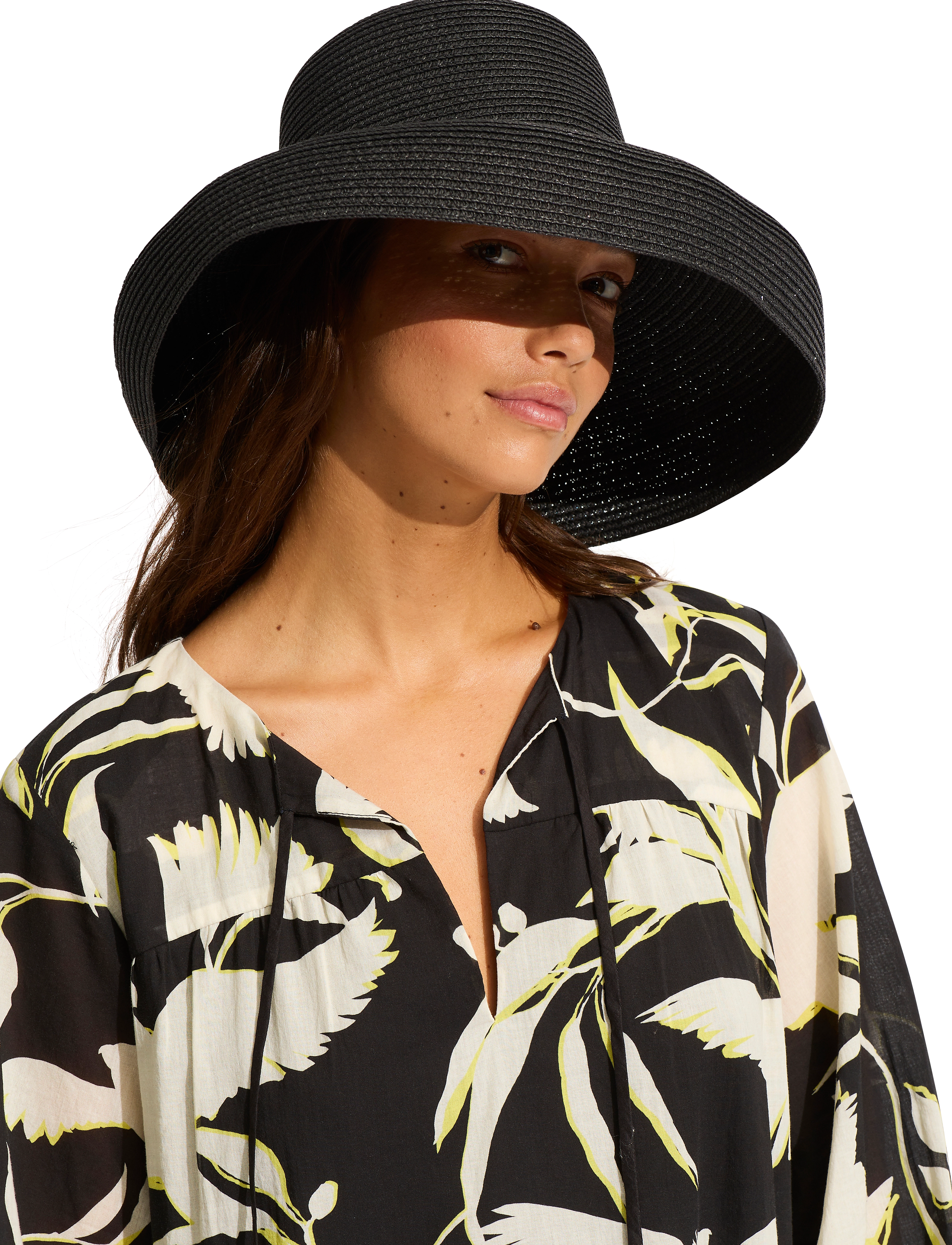 Seafolly - BirdsOfParadise Bilgola Bucket Hat - black - 2