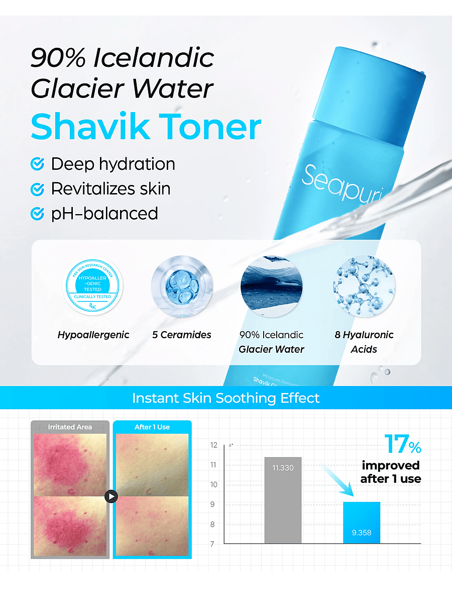 Seapuri - Shavik Glacier Toner - niisutavad toonikud - clear - 0