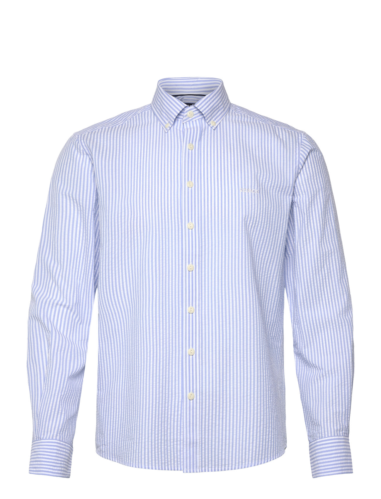 Sebago Seersucker Bd Shirt - Blue - S 2