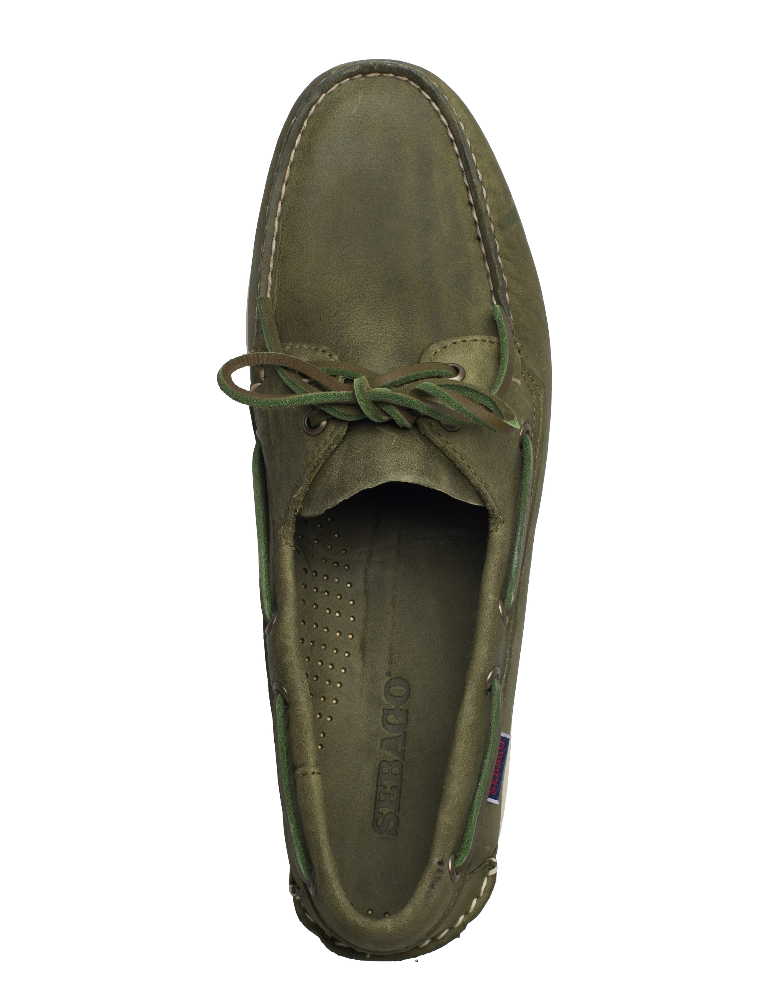 Sebago - Docksides Crazy H - 909 - green military - 3