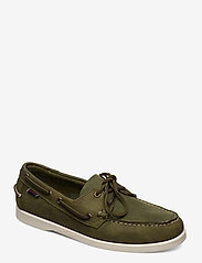 Docksides Crazy H - GREEN MILITARY