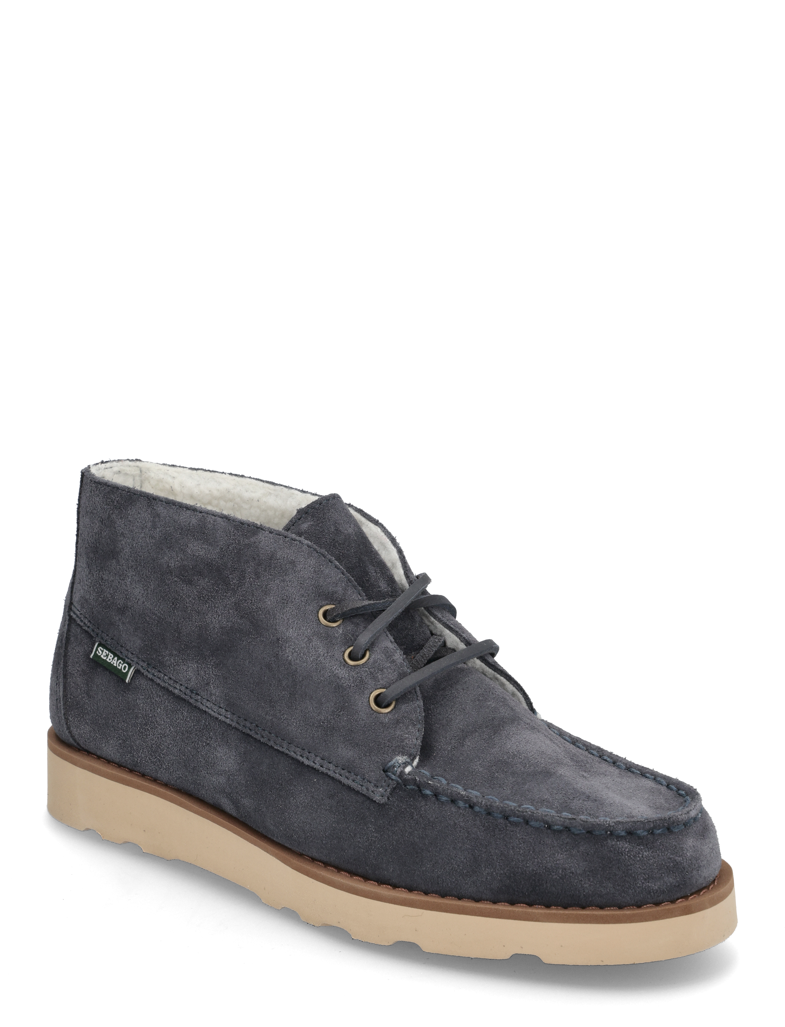 Sebago Talanka Suede Oiled Fleece, 11(45), Boots, Blau - Desert Männerswear