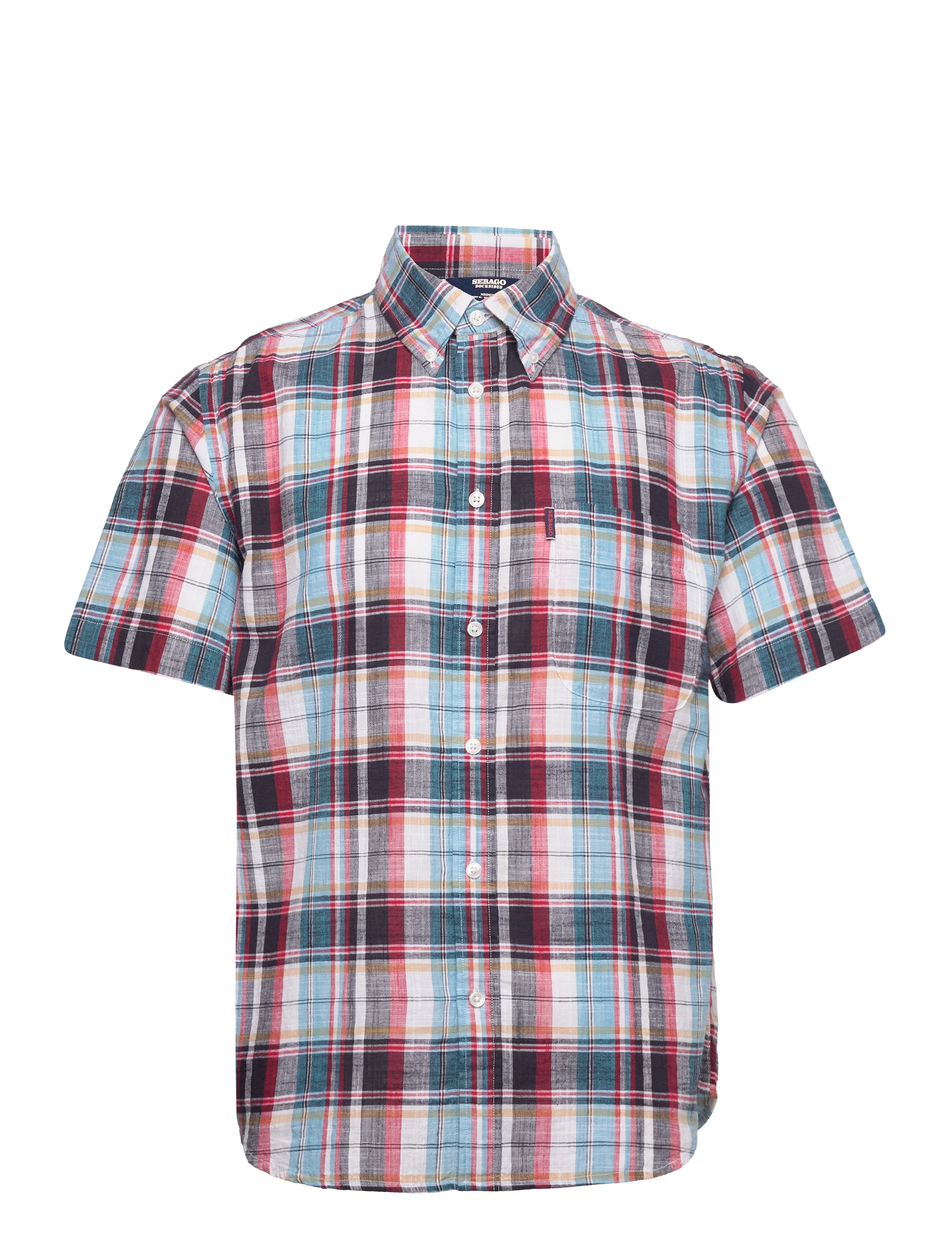 Sebago - Calais - fancy wht,blu,rd - 0