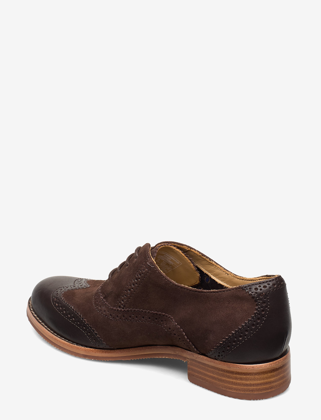 Sebago - Claremont Brouge - damen - brown suede/leather - 1