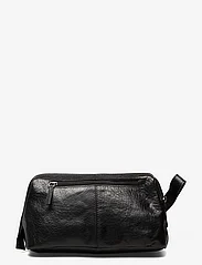 Sebago - Leather Wash Bag - kulturtaschen - black - 1