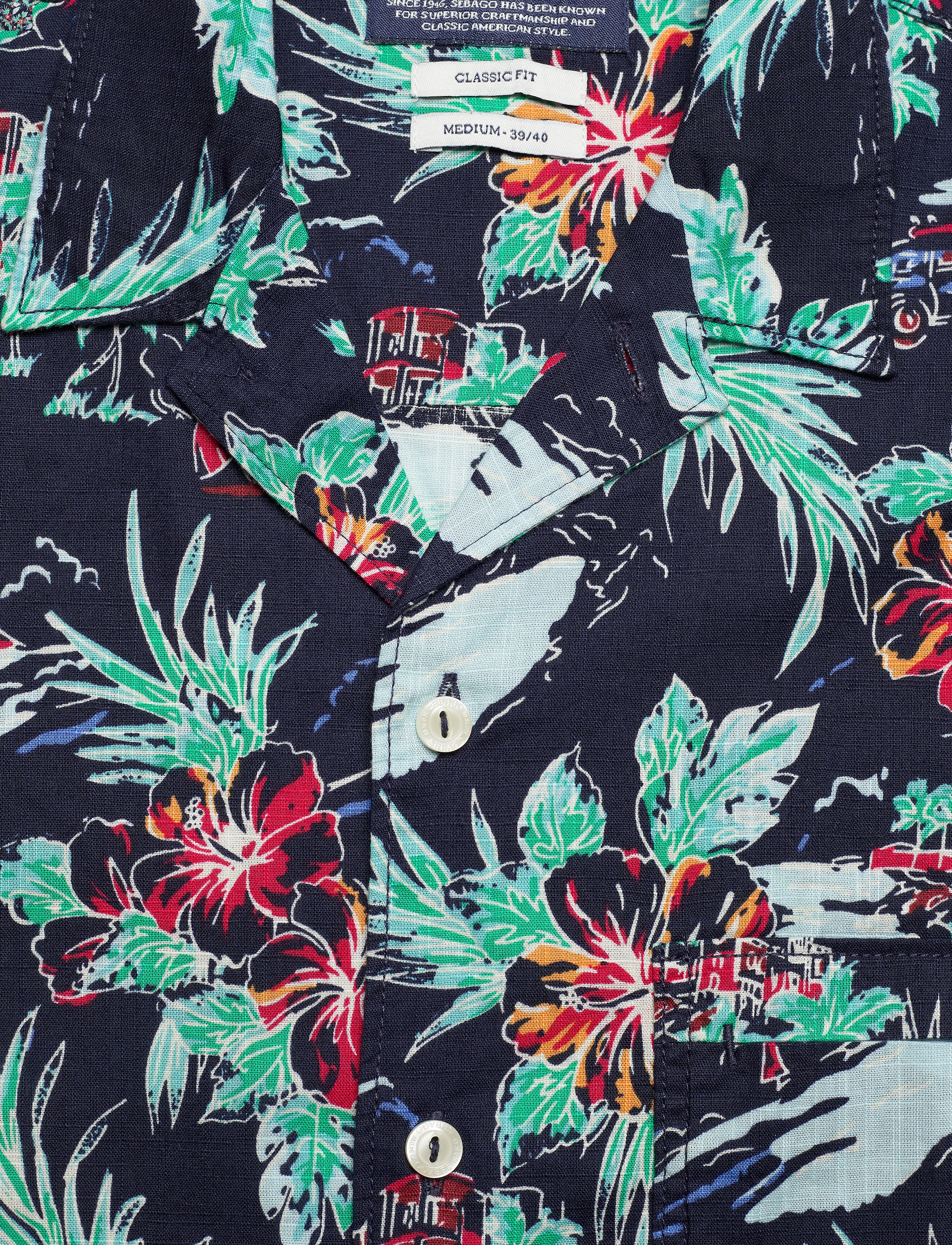 Sebago - Docksides Retro Hawaii Shirt - navy - 2