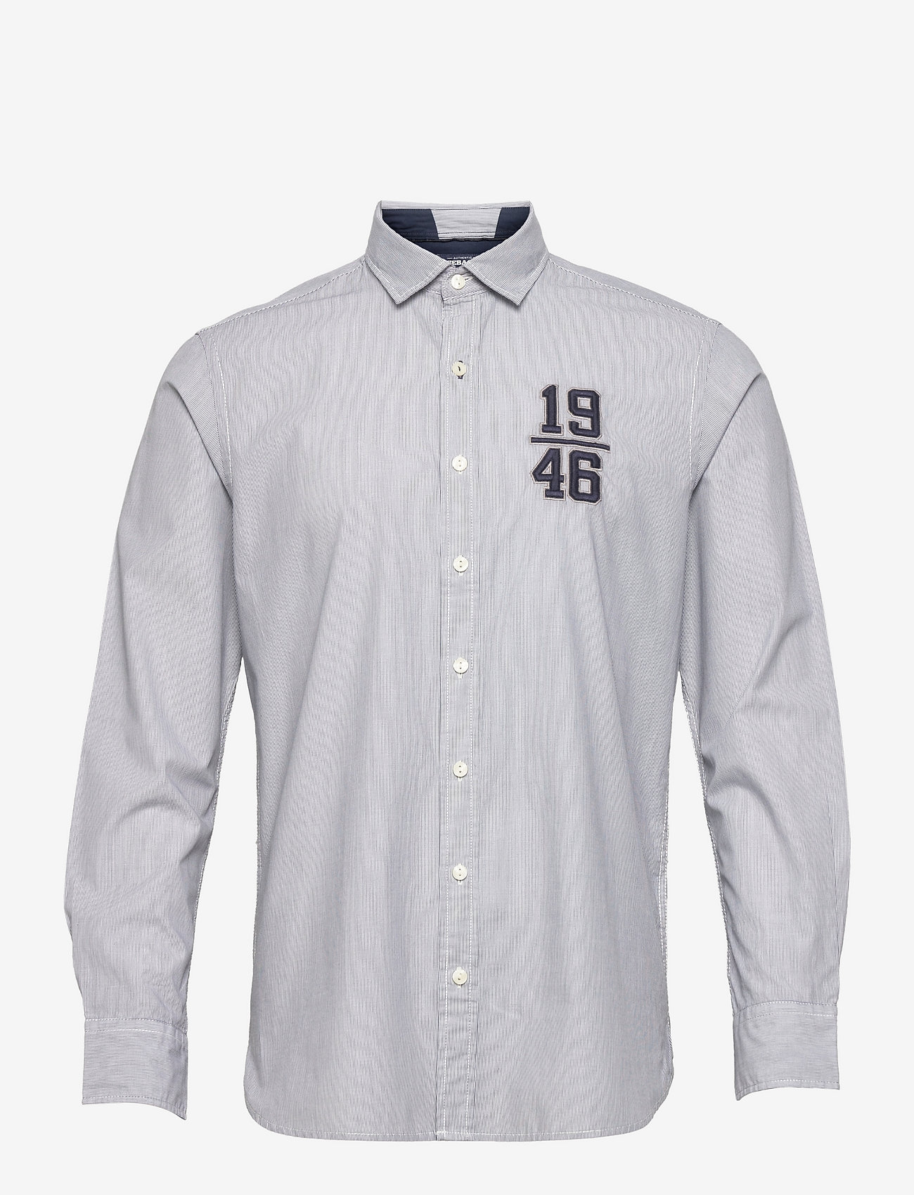 Sebago - Striped Crew Shirt - navy/white - 0