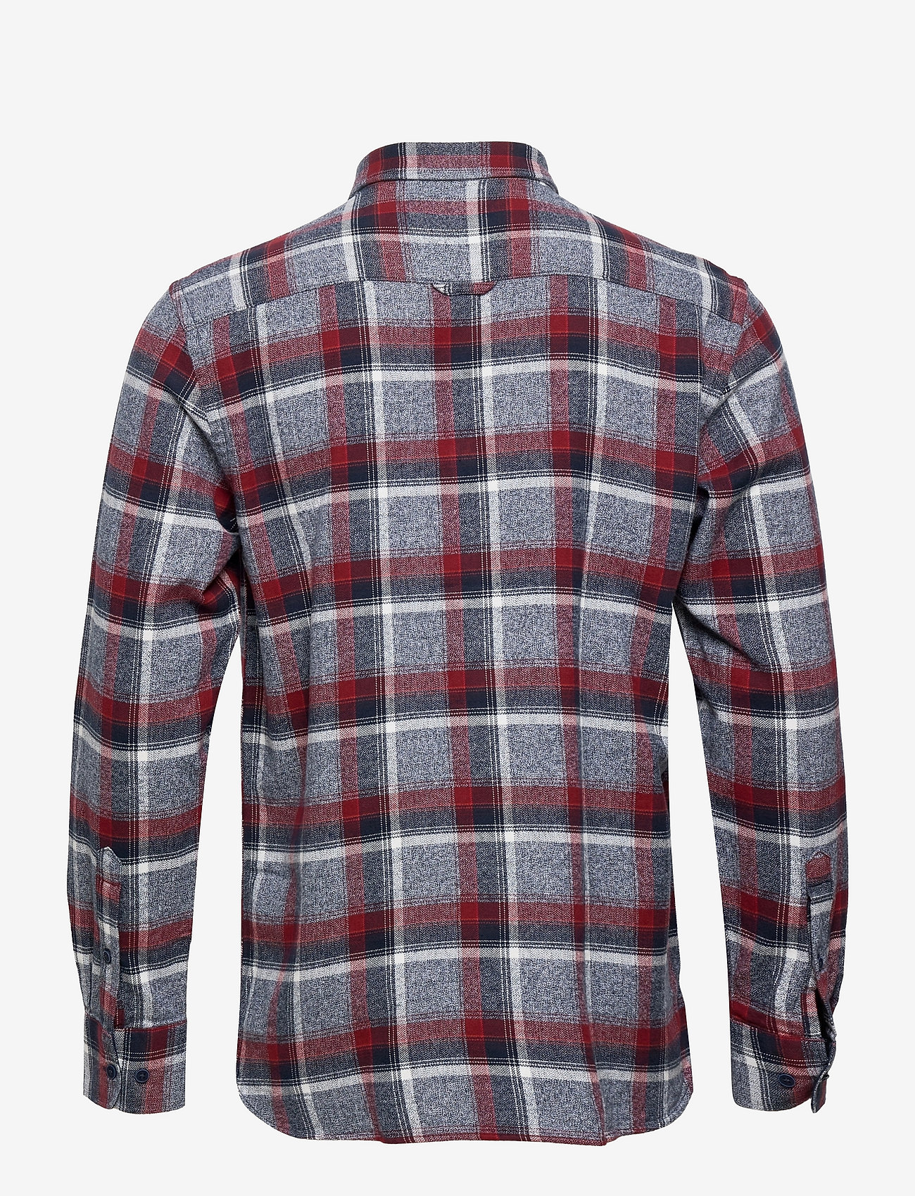 Sebago - Twisted Yarn Checked Shirt - navy/red - 1