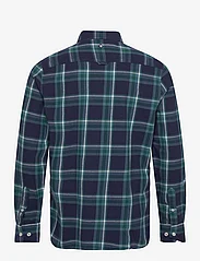 Sebago - Docksides Flannel Checked Shir - ternede skjorter - navy/teal green - 1