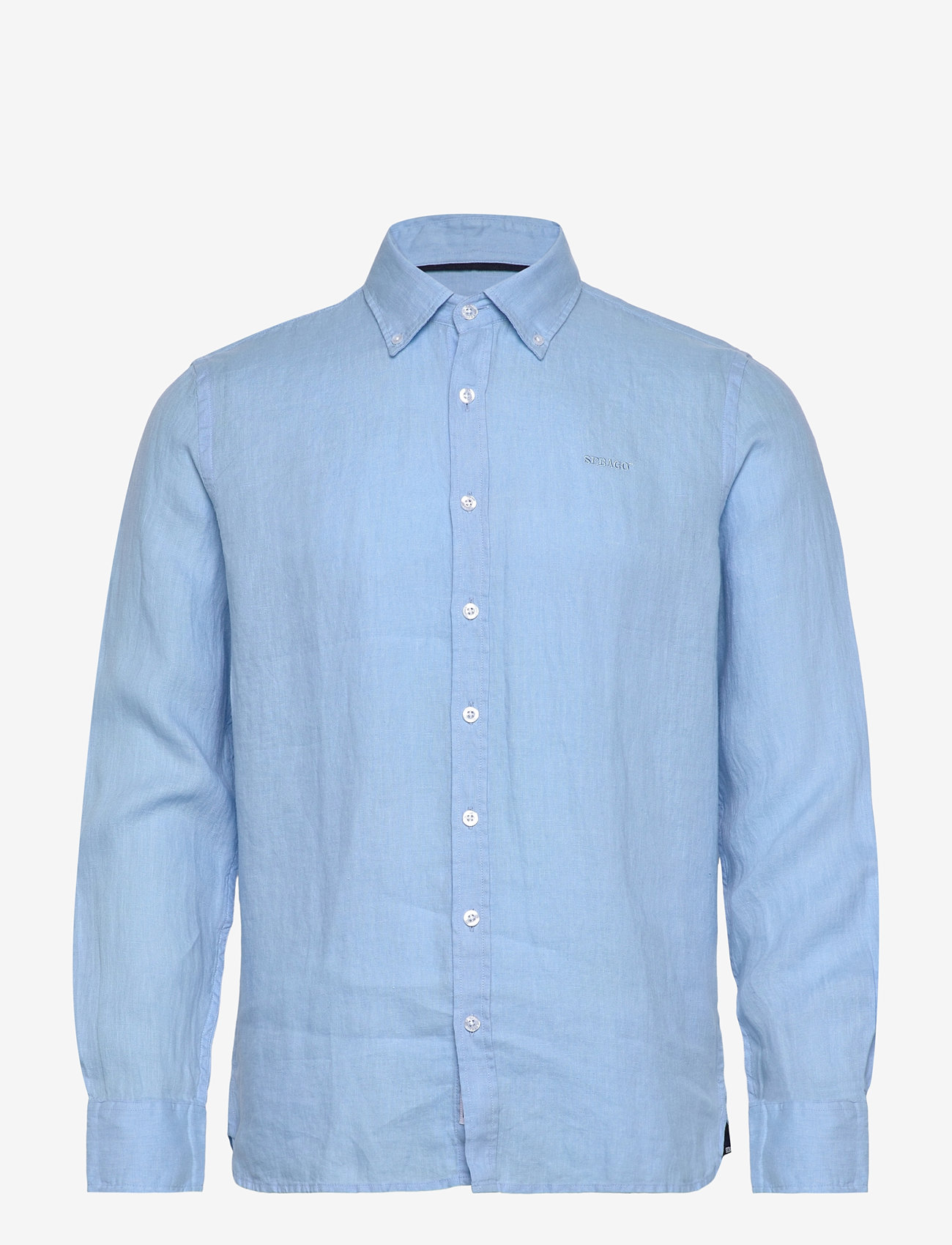 Sebago - Linen Shirt - hørskjorter - light blue - 0
