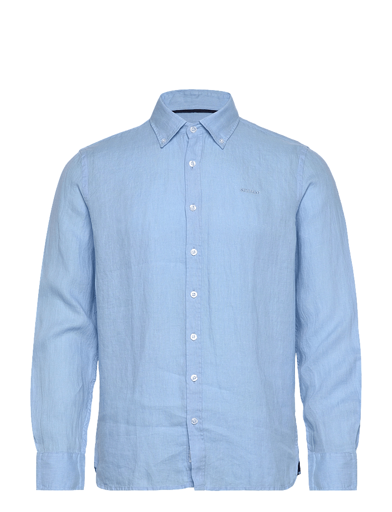 Sebago - Linen Shirt - leinenhemden - light blue - 0