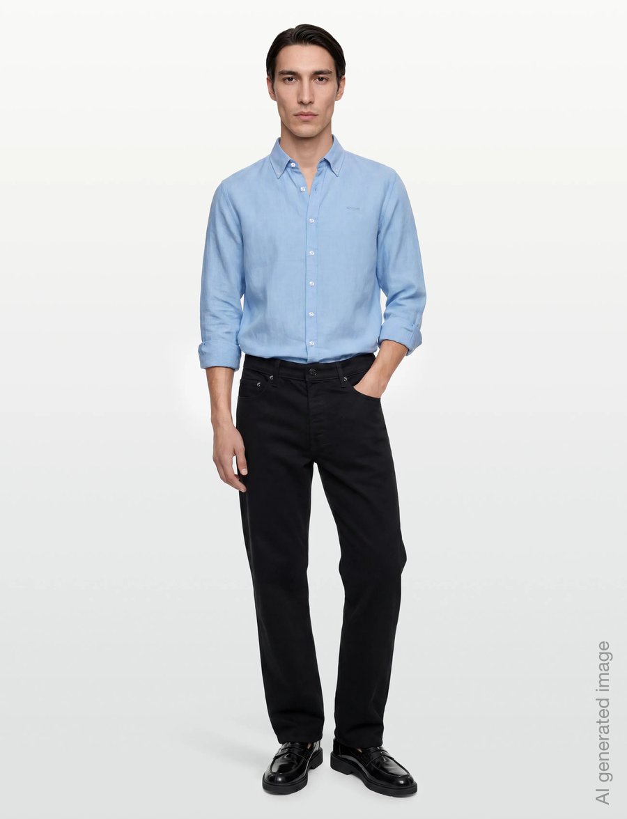Sebago - Linen Shirt - leinenhemden - light blue - 0