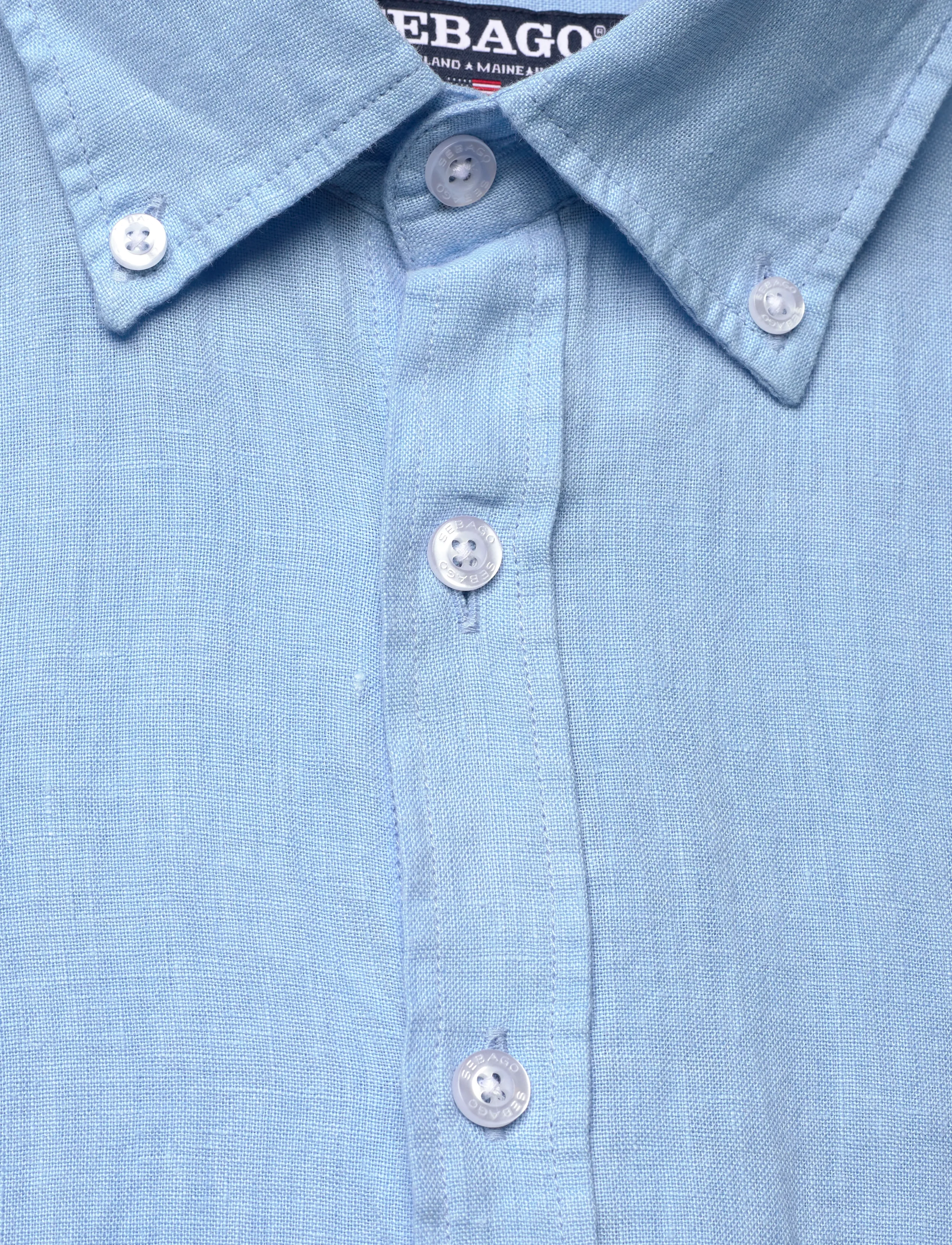 Sebago - Linen Shirt - linen shirts - light blue - 5