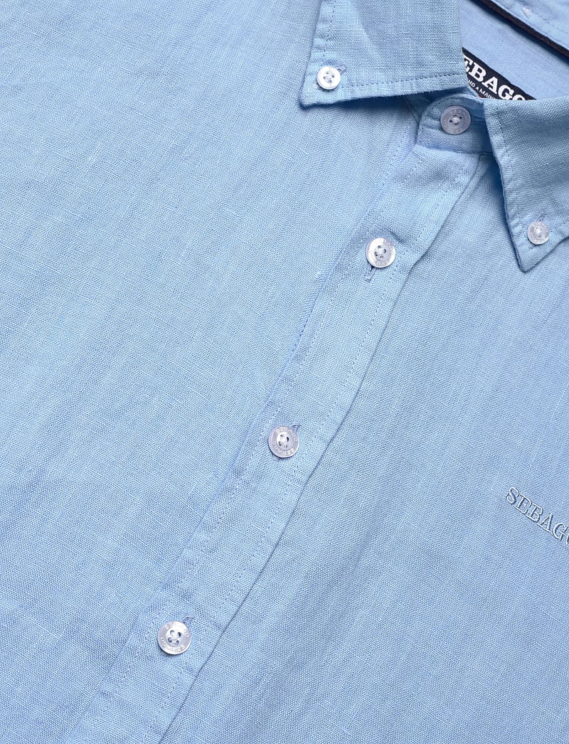 Sebago - Linen Shirt - leinenhemden - light blue - 3