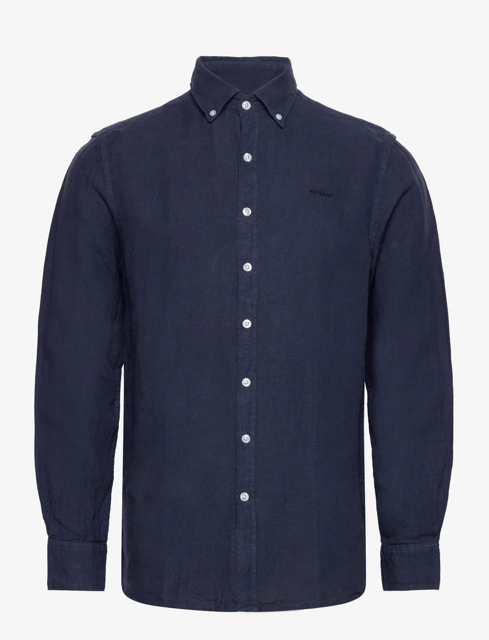 Sebago - Linen Shirt - hørskjorter - navy - 0