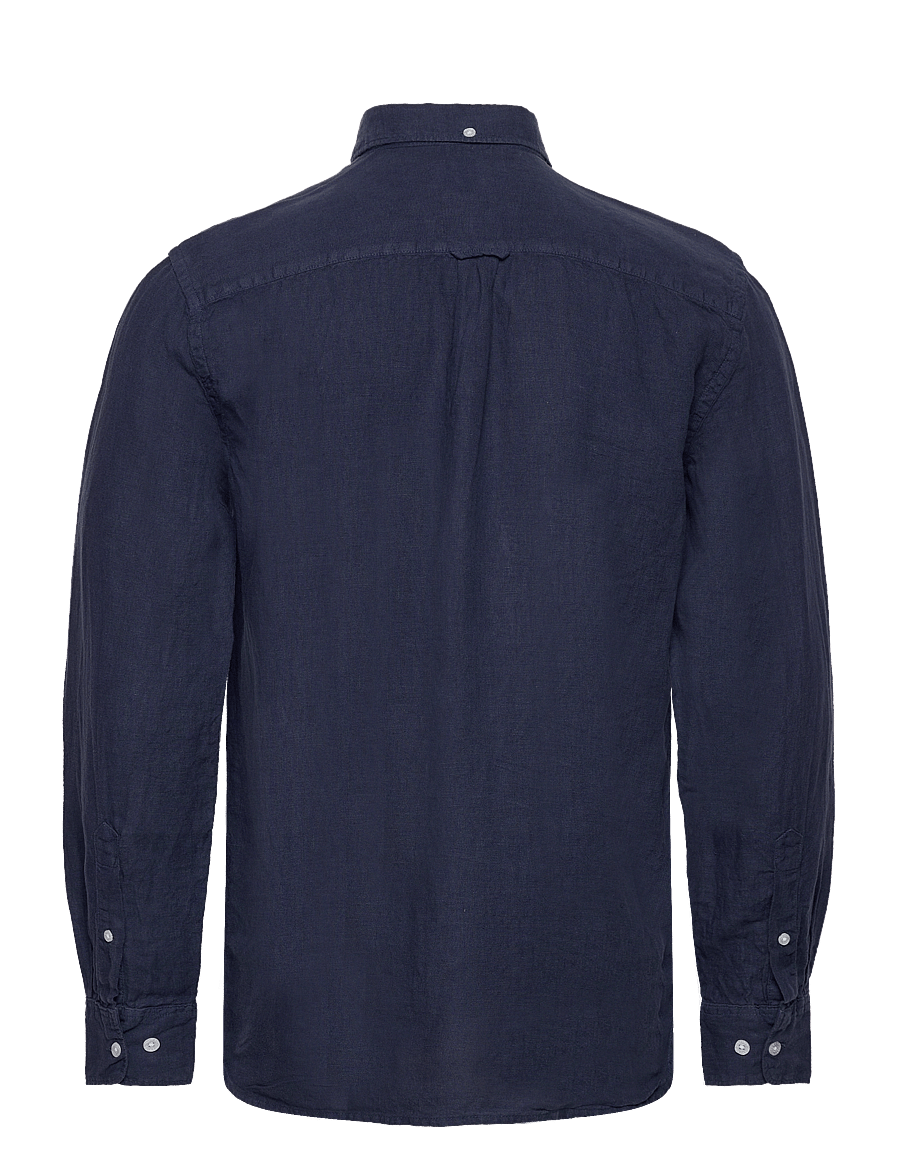 Sebago - Linen Shirt - linen shirts - navy - 1