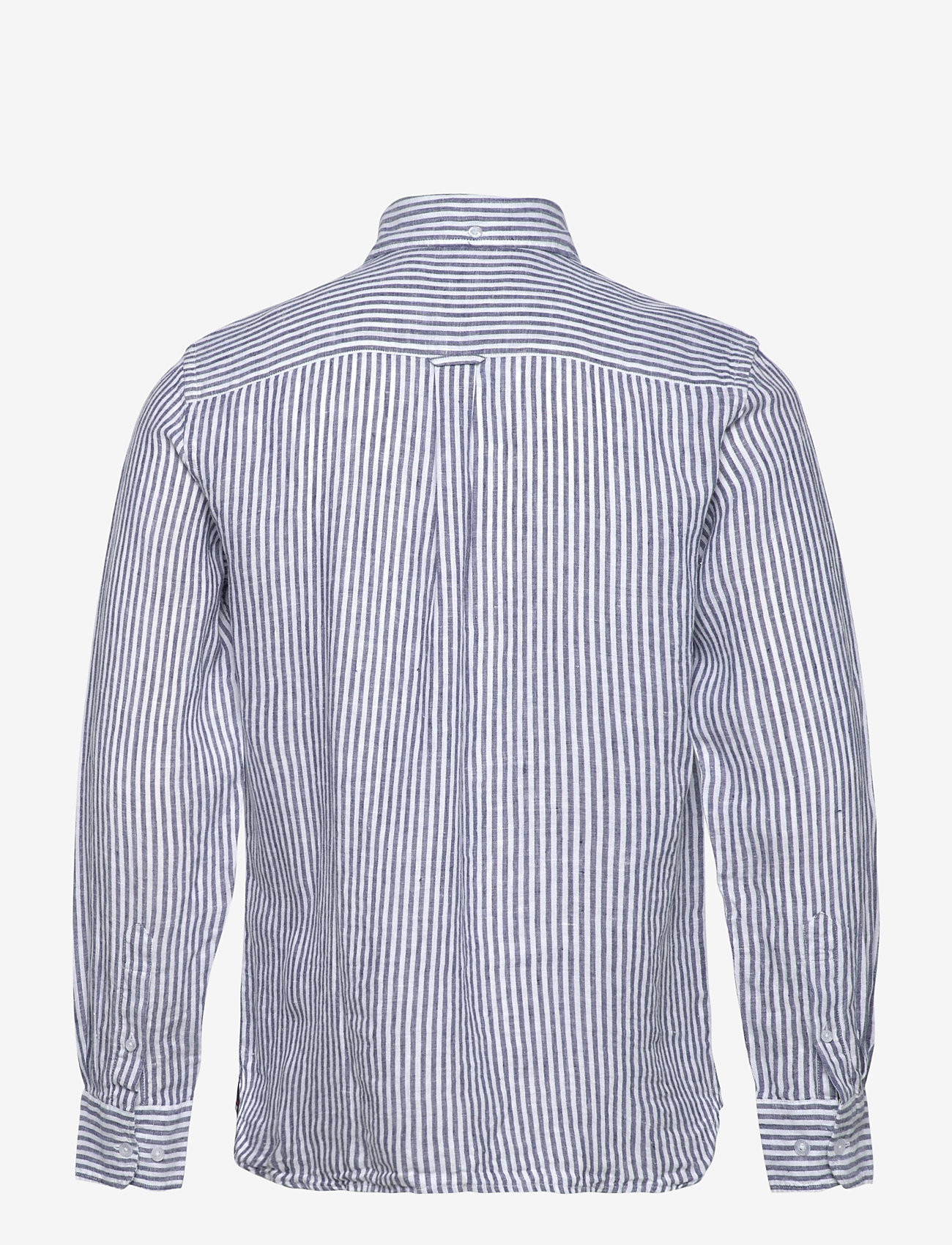 Sebago - Linen Shirt - hørskjorter - navy/white - 1