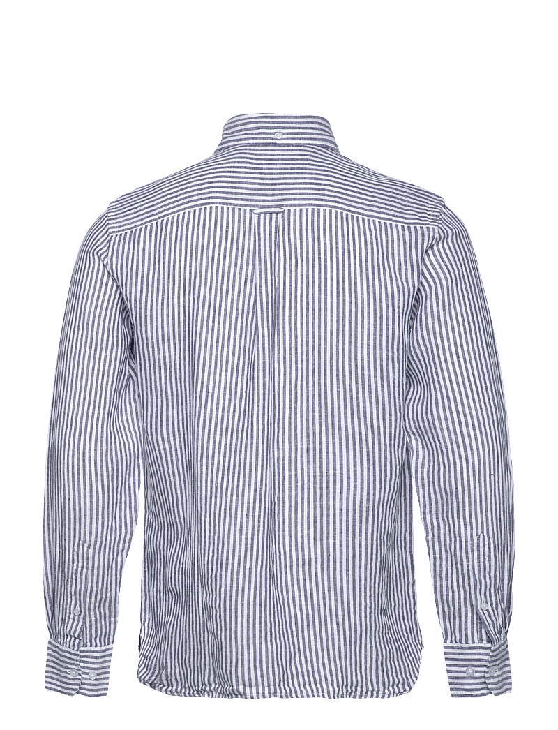 Sebago - Linen Shirt - leinenhemden - navy/white - 1