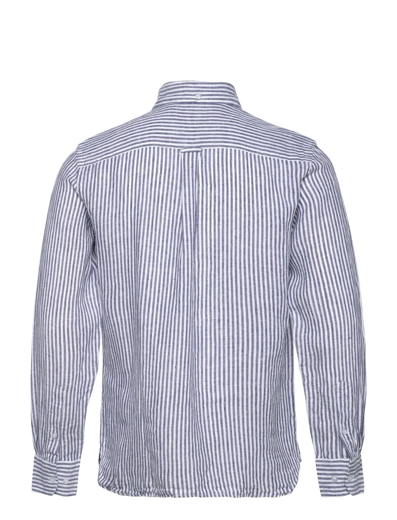 Sebago - Linen Shirt - hørskjorter - navy/white - 1