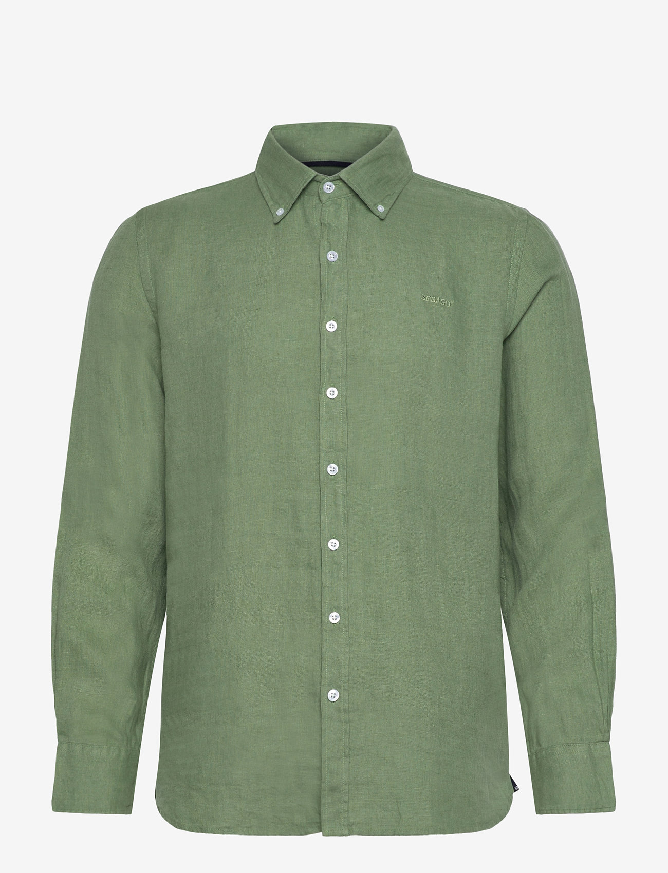 Sebago - Linen Shirt - leinenhemden - olive - 0