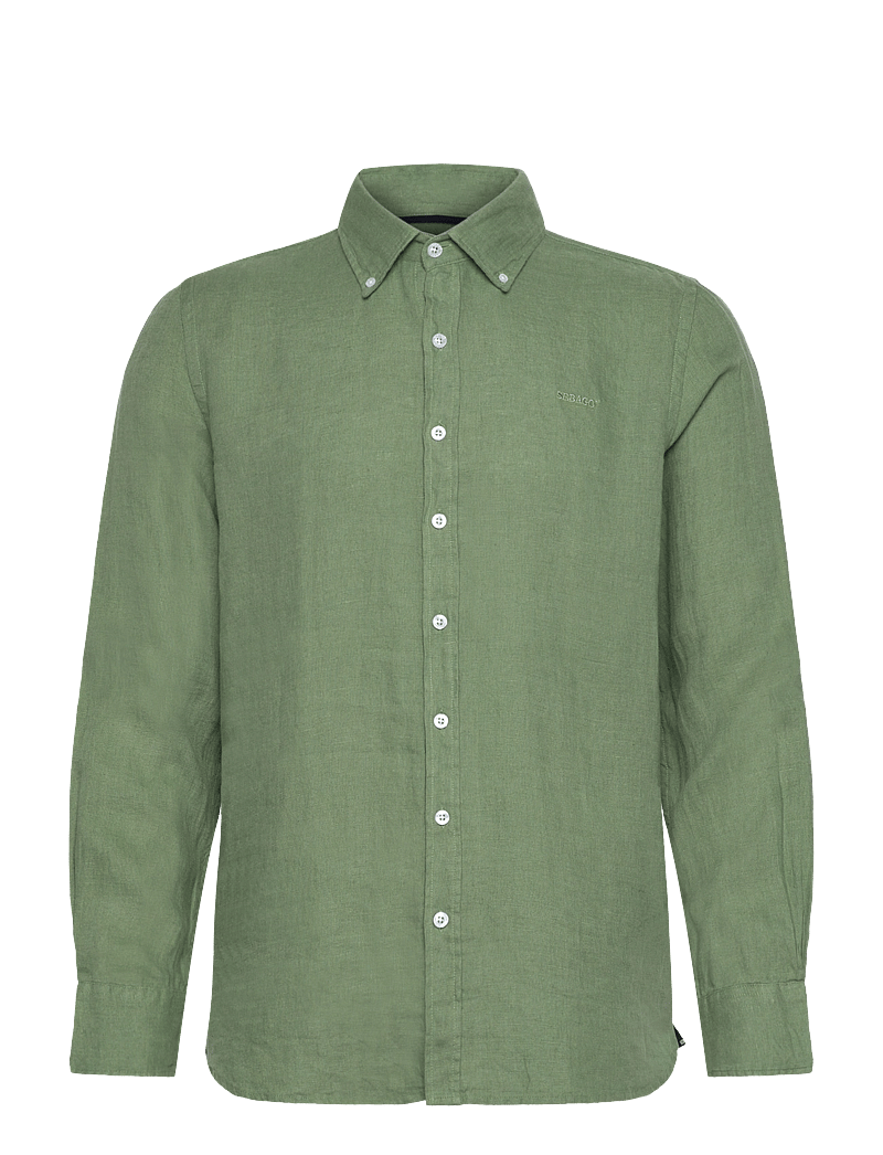 Sebago - Linen Shirt - linased särgid - olive - 0